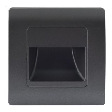 Emithor 70438 - Luminária de Escada LED STEP LIGHT LED/1W/230V 4000K preta