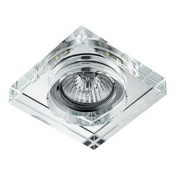 Emithor 71105 - Foco de encastrar LED ELEGANT DOUBLE LIGHT 1xGU10/50W + LED/3W STRIPE