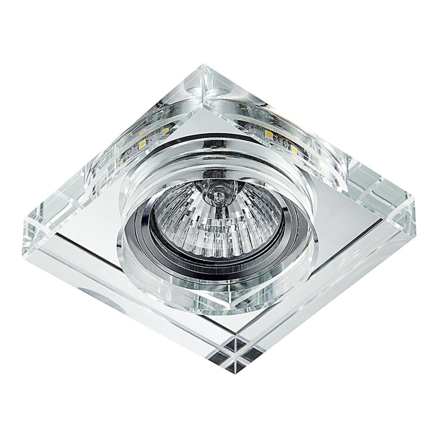 Emithor 71105 - Foco de encastrar LED ELEGANT DOUBLE LIGHT 1xGU10/50W + LED/3W STRIPE