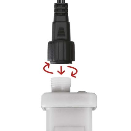 Fonte de alimentação para connection of Natal iluminações 230V IP44 + controlo remoto