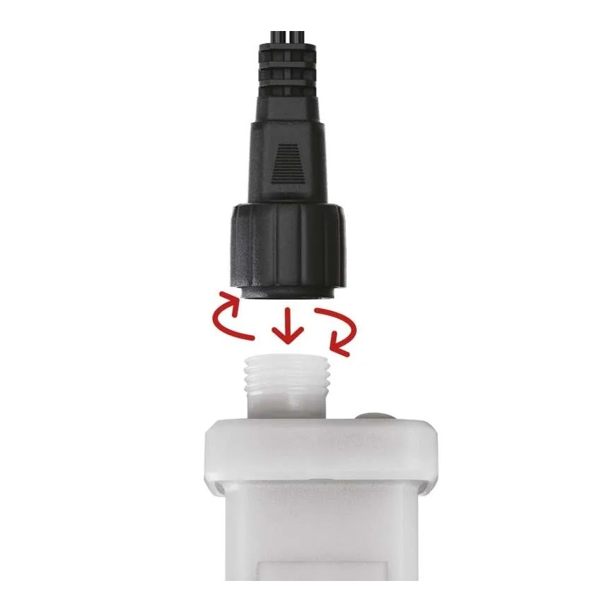 Fonte de alimentação para connection of Natal iluminações 230V IP44 + controlo remoto