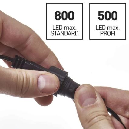 Fonte de alimentação para connection of Natal iluminações 230V IP44 + controlo remoto