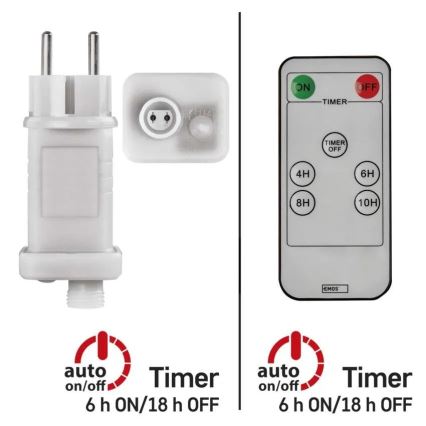 Fonte de alimentação para connection of Natal iluminações 230V IP44 + controlo remoto