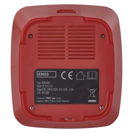 Carregador de pilhas com visor LCD 4xAA/AAA 5V