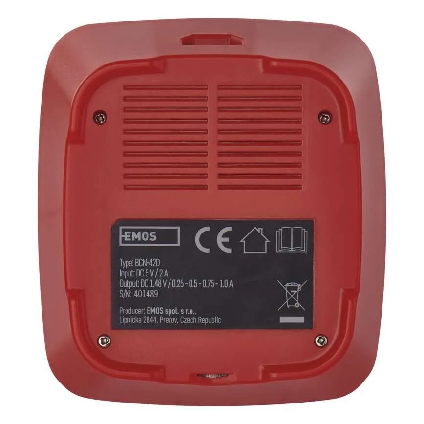 Carregador de pilhas com visor LCD 4xAA/AAA 5V