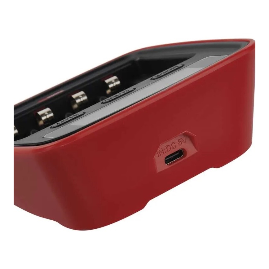 Carregador de pilhas com visor LCD 4xAA/AAA 5V