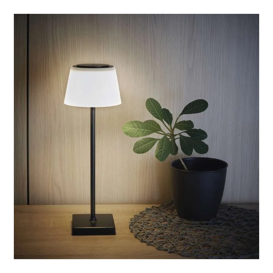 Candeeiro LED recarregável com regulação KATIE LED/4W/10V 1800mAh IP44 preto