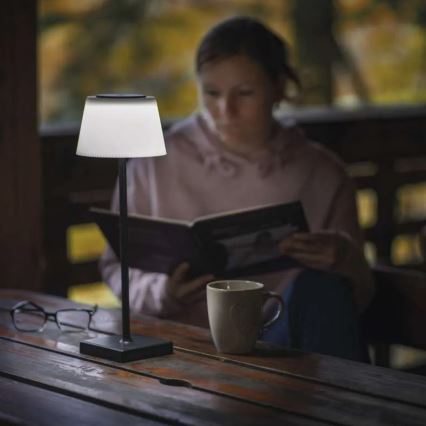 Candeeiro LED recarregável com regulação KATIE LED/4W/10V 1800mAh IP44 preto
