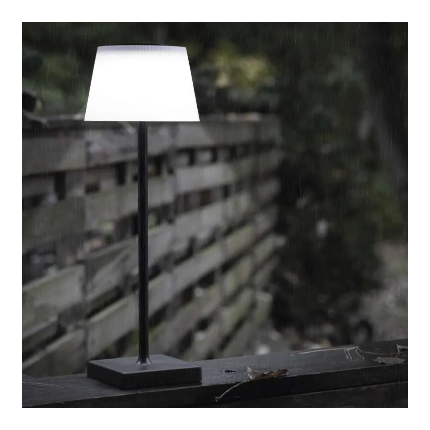 Candeeiro LED recarregável com regulação KATIE LED/4W/10V 1800mAh IP44 preto