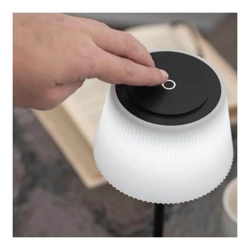 Candeeiro LED recarregável com regulação KATIE LED/4W/10V 1800mAh IP44 preto