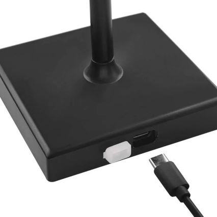 Candeeiro LED recarregável com regulação KATIE LED/4W/10V 1800mAh IP44 preto