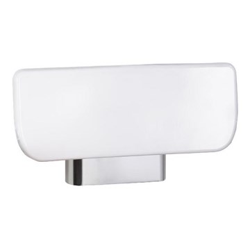 Encosto 34x18,5 cm prateado/branco