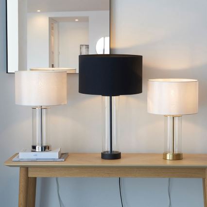 Endon 100440 - Candeeiro de mesa regulável LESSINA 1xE27/10W/230V preto
