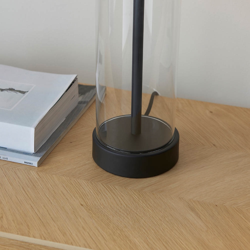 Endon 100440 - Candeeiro de mesa regulável LESSINA 1xE27/10W/230V preto