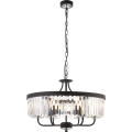 Endon 100711 - Lustre em corrente CHESTERFIELD 6xE14/6W/230V Ø 55 cm preto