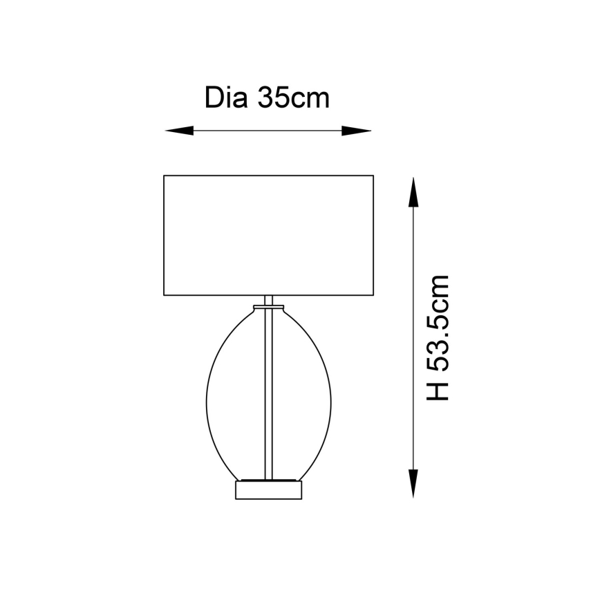 Endon 101150 - Candeeiro de mesa regulável ELIN 1xE27/10W/230V branco/latão/bege fumê