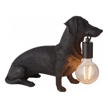 Endon 101188 - Candeeiro de mesa DACHSHUND 1xE27/10W/230V preto