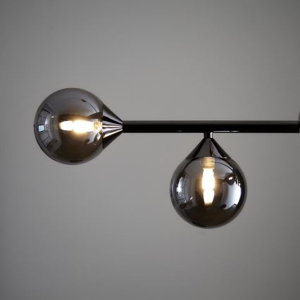 Endon 101348 - Lustre de haste OTIS 5xG9/3W/230V cromo preto/preto fumê
