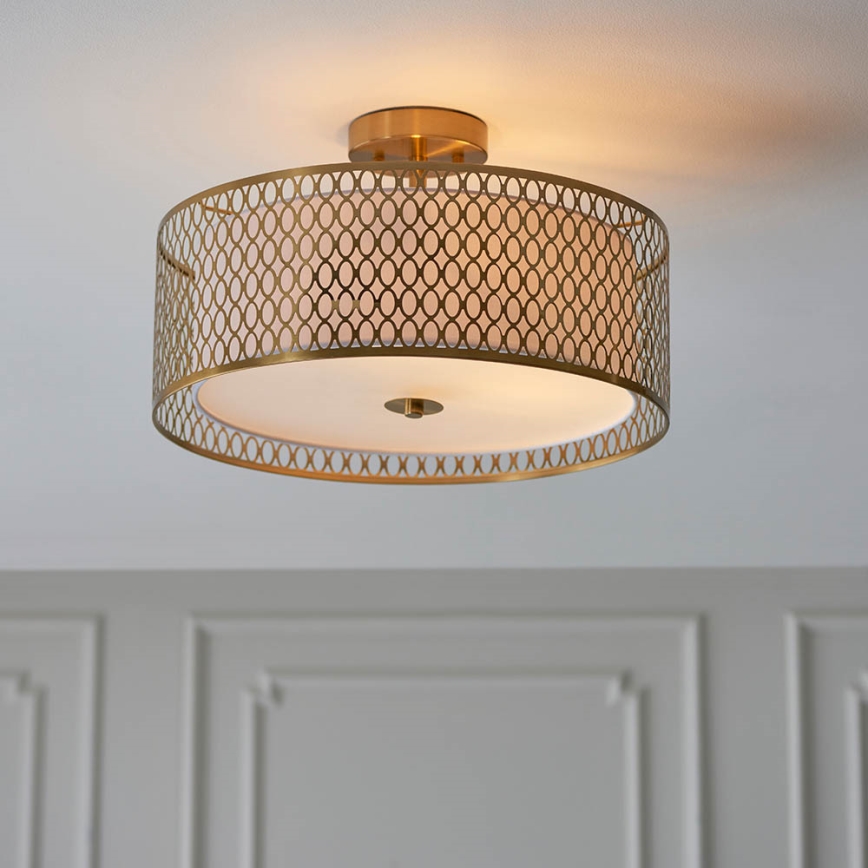 Endon 101568 - Candeeiro integrado CORDERO 3xE27/10W/230V dourado