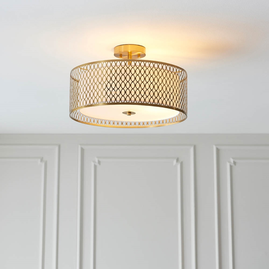 Endon 101568 - Candeeiro integrado CORDERO 3xE27/10W/230V dourado