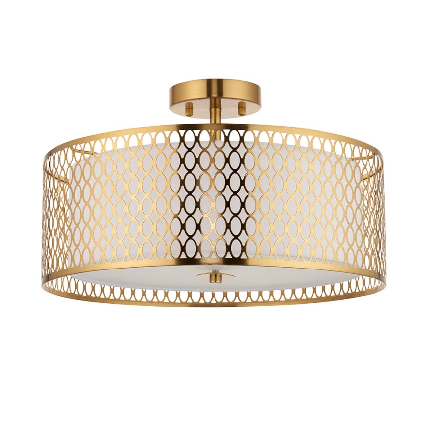 Endon 101568 - Candeeiro integrado CORDERO 3xE27/10W/230V dourado