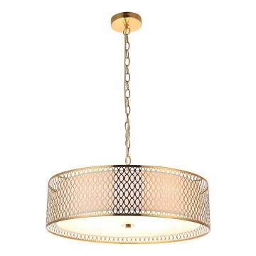 Endon 101569 - Lustre suspenso com corrente CORDERO 3xE27/10W/230V dourado