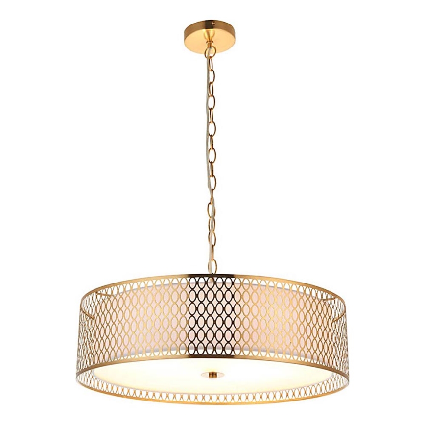 Endon 101569 - Lustre suspenso com corrente CORDERO 3xE27/10W/230V dourado