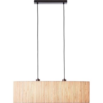 Endon 101692 - Candeeiro suspenso LONGSHORE 2xE27/10W/230V bege