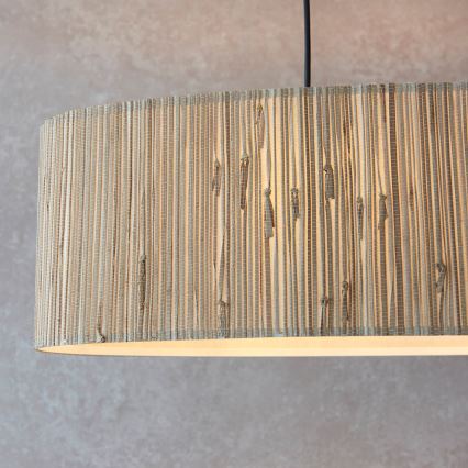 Endon 101692 - Candeeiro suspenso LONGSHORE 2xE27/10W/230V bege