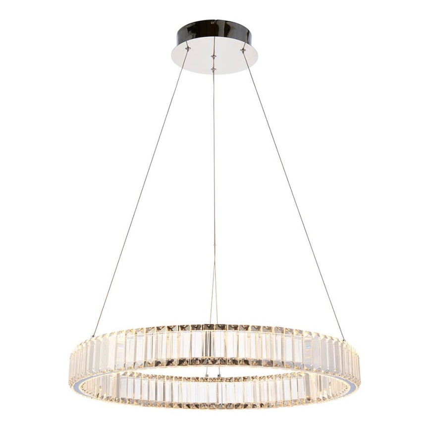 Endon 102255 - Lustre suspenso por cabo regulável por dimmer LAGUNA LED/36W/230V, acabamento cromado polido