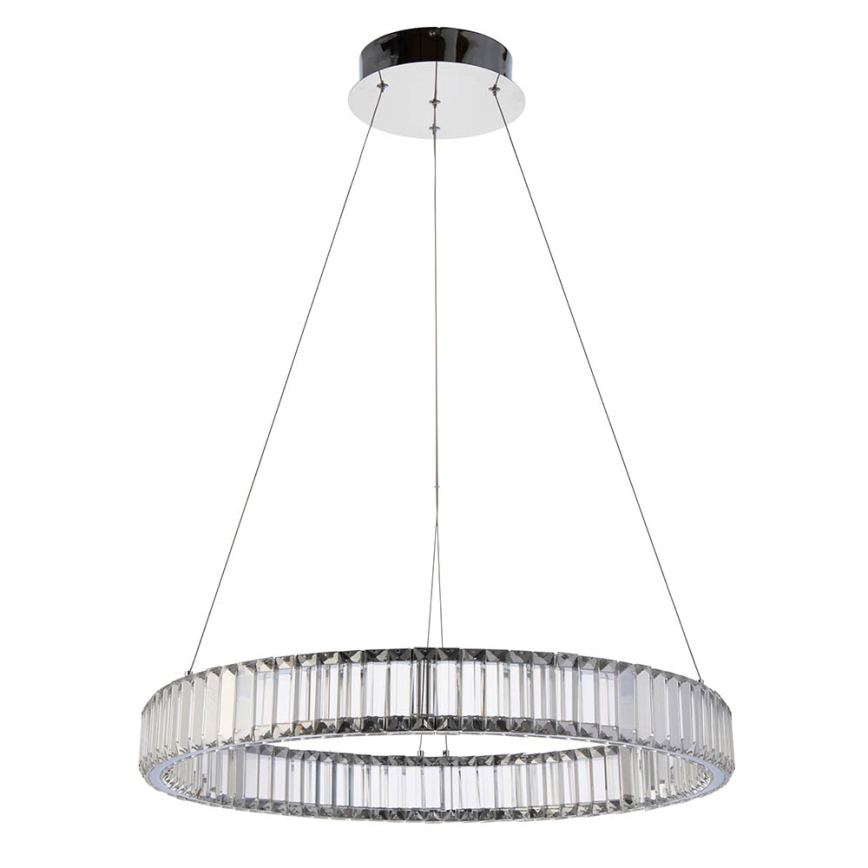 Endon 102255 - Lustre suspenso por cabo regulável por dimmer LAGUNA LED/36W/230V, acabamento cromado polido