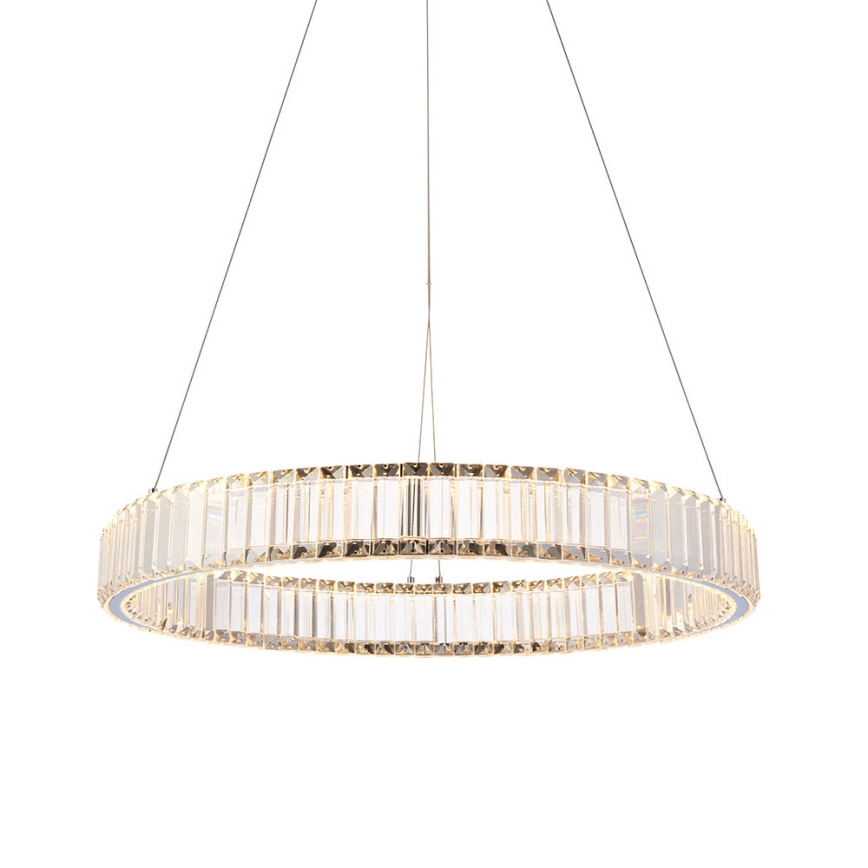 Endon 102255 - Lustre suspenso por cabo regulável por dimmer LAGUNA LED/36W/230V, acabamento cromado polido