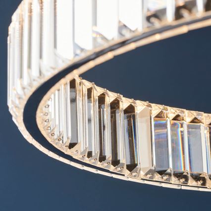 Endon 102255 - Lustre suspenso por cabo regulável por dimmer LAGUNA LED/36W/230V, acabamento cromado polido