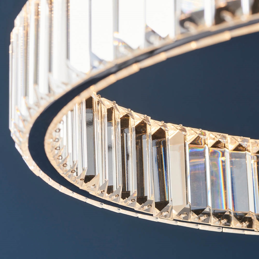 Endon 102255 - Lustre suspenso por cabo regulável por dimmer LAGUNA LED/36W/230V, acabamento cromado polido