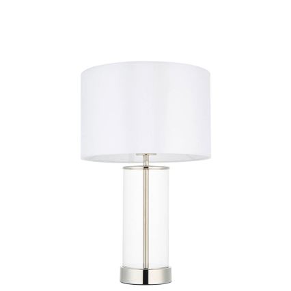 Endon 102674 - Candeeiro de mesa dimerizável LESSINA 1xE27/10W/230V cromado brilhante/branco