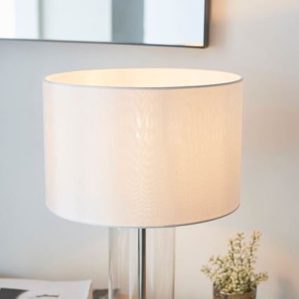 Endon 102674 - Candeeiro de mesa dimerizável LESSINA 1xE27/10W/230V cromado brilhante/branco