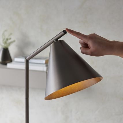 Endon 102895 - Candeeiro de chão CAPE 1xE27/10W/230V bronze
