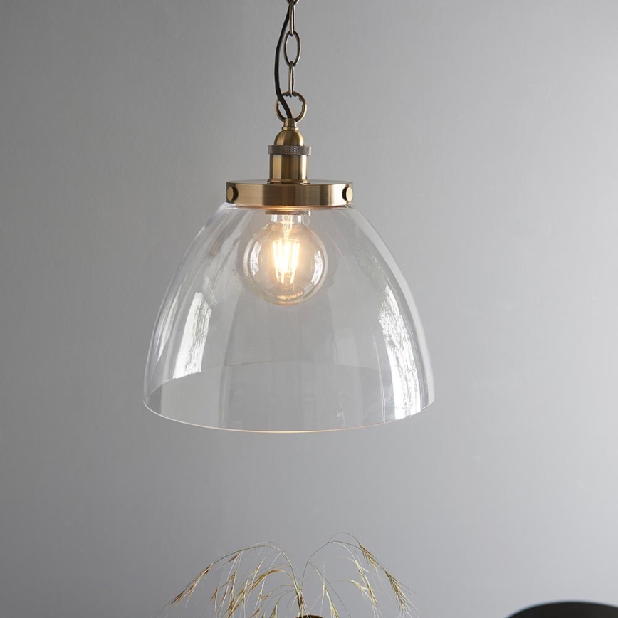 Endon 102926 - Candeeiro suspenso HANSEN 1xE27/10W/230V latão