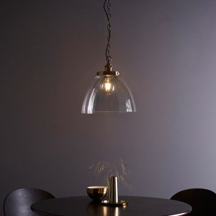 Endon 102926 - Candeeiro suspenso HANSEN 1xE27/10W/230V latão