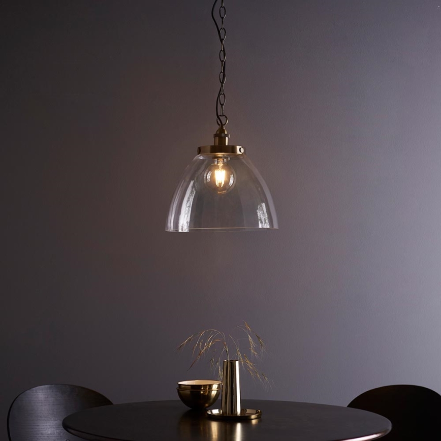 Endon 102926 - Candeeiro suspenso HANSEN 1xE27/10W/230V latão