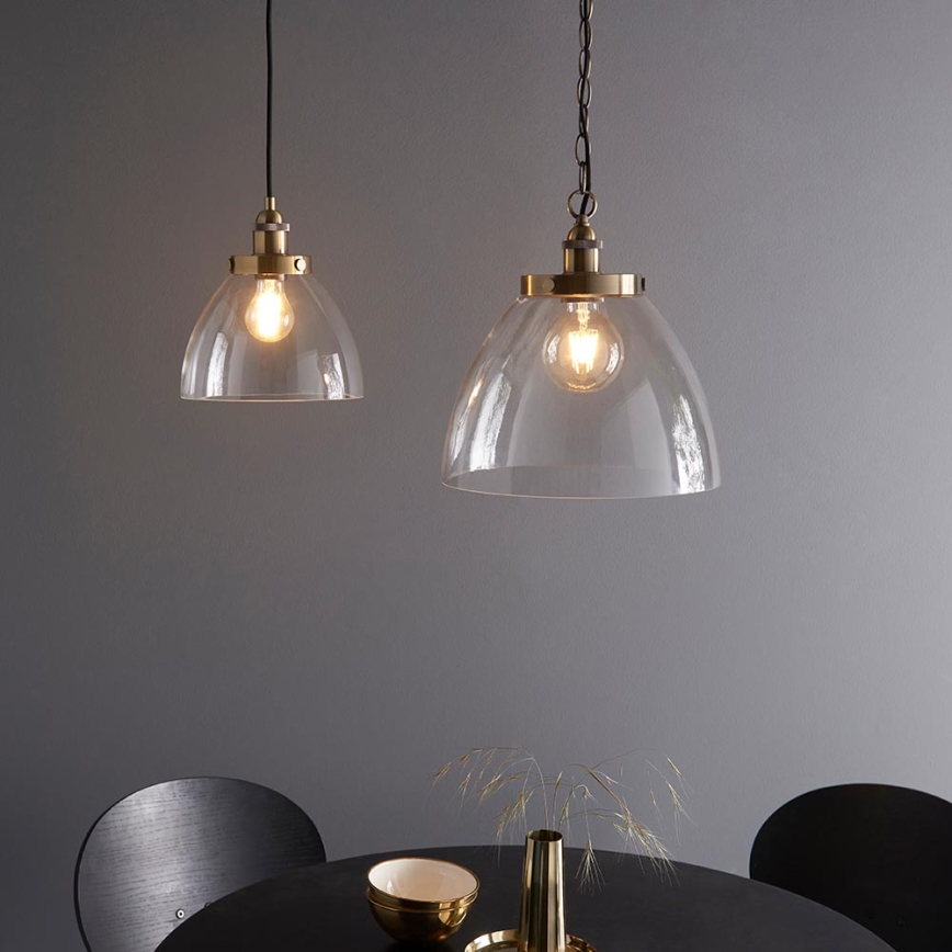 Endon 102926 - Candeeiro suspenso HANSEN 1xE27/10W/230V latão