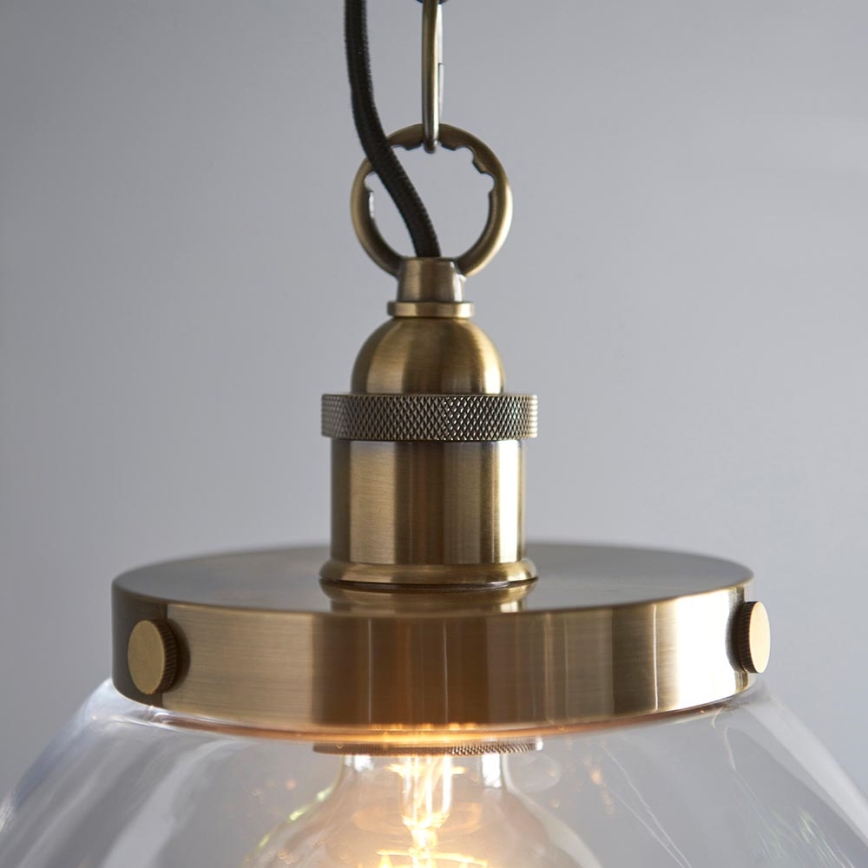 Endon 102926 - Candeeiro suspenso HANSEN 1xE27/10W/230V latão