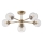Endon 103171 - Candeeiro suspenso ALLEGRA 6xE14/7W/230V latão/transparente