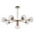 Endon 103172 - Candeeiro suspenso ALLEGRA 8xE14/7W/230V latão/transparente