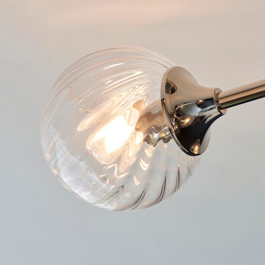 Endon 104050 - Candeeiro suspenso ALLEGRA 6xE14/7W/230V cromado brilhante/transparente