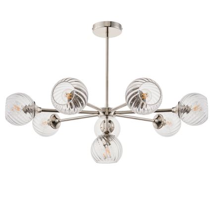 Endon 104051 - Lustre em haste ALLEGRA 8xE14/7W/230V cromado brilhante