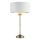Endon 104054 - Candeeiro de mesa HIGHCLERE 1xE14/7W/230V branco/latão diâmetro 25 cm