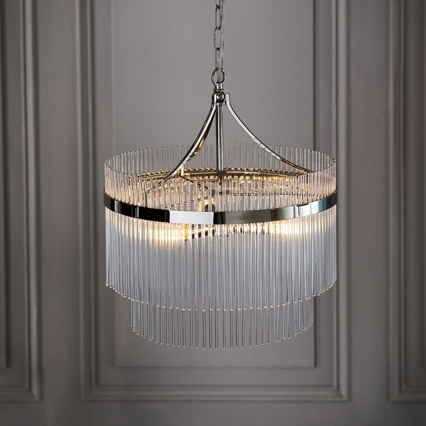 Endon 104113 - Lustre suspenso por corrente MARIETTA 3xE14/7W/230V cromado brilhante