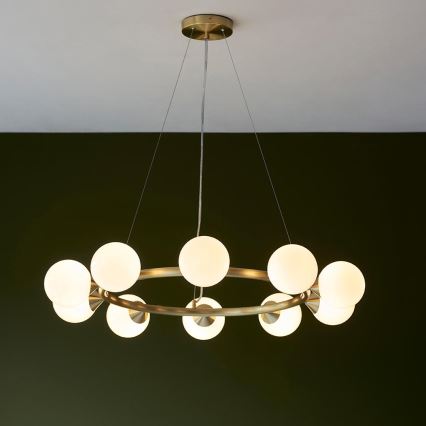 Endon 106008 - Lustre em cabo OTIS 10xG9/3W/230V dourado
