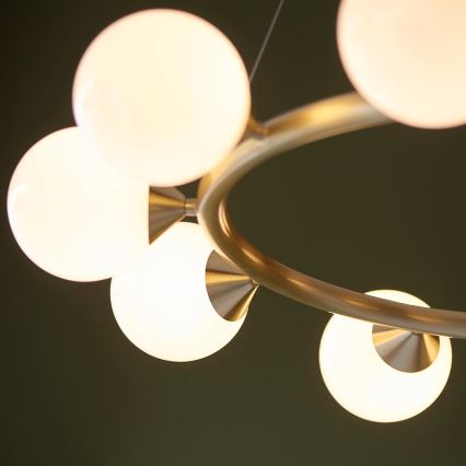 Endon 106008 - Lustre em cabo OTIS 10xG9/3W/230V dourado